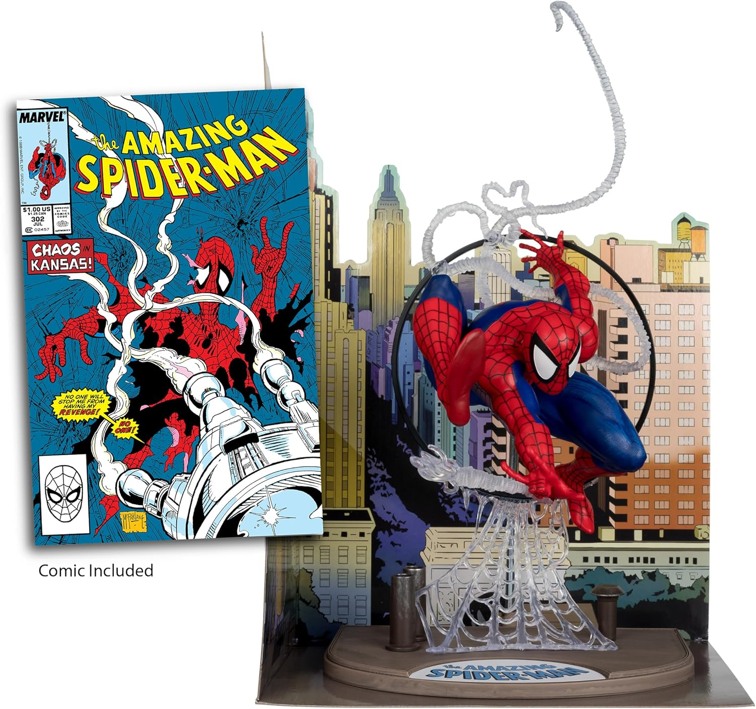 New Brand Collection 1:6TH WV1 - Figure 1 (Spider-Man by Todd Mcfarlane Comes with Comic Book) image number 6
