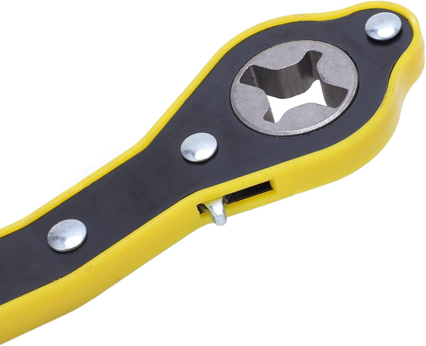 Repair Ratchet Spanners, Labor Saving Ratchet Spanner Longer Handle Car Jack Spanner High Carbon Steel Car Jack Spanner Used for Removing and Repairing Wheels and Tyres image number 5