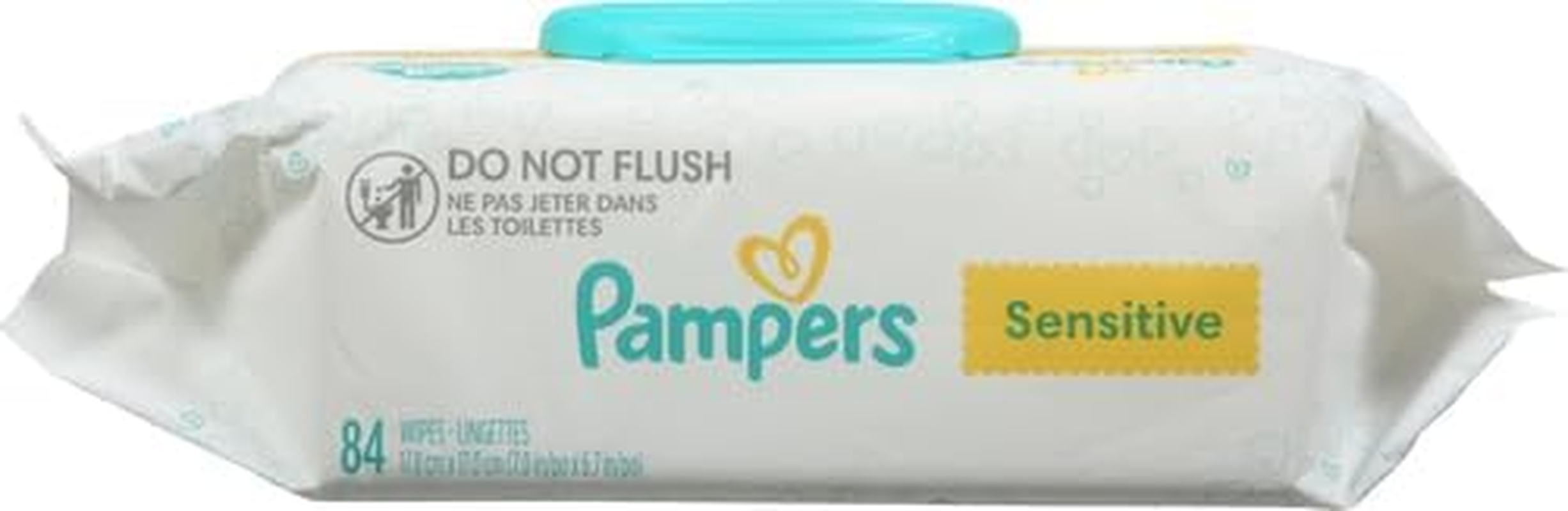 Pampers Baby Wipes Sensitive Perfume Free 1X Pop-Top Pack 84 Count image number 1