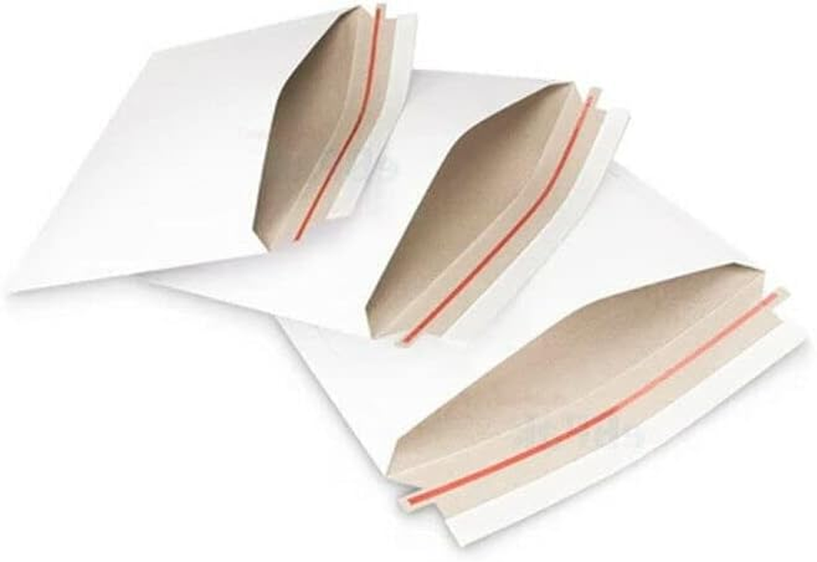 AIMALL 50 Pcs Card Mailer 01 160 X 240Mm 300GSM Envelope C5 A5 Size Tough Bag Replacement, Self-Seal Closure image number 5