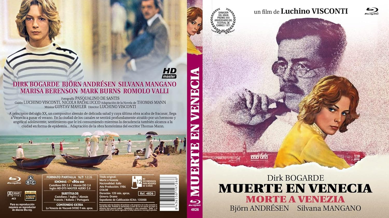 The Death in Venice/Morte a Venezia/Death in Venice 1971 Blu-Ray EU Import with German Language/German Subtitles image number 2