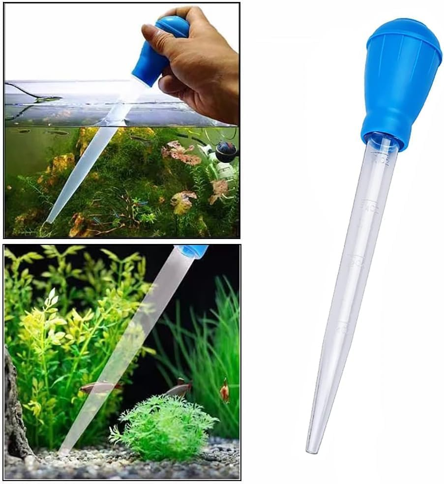 30ML Aquarium Gravel Waste Clean Aquarium Clean Pipette Dropper,Manual Fish Tank Water Changer Aquarium Dropper,Fish Tank Cleaning Waste Remover,For Aquarium Waste Remover image number 2
