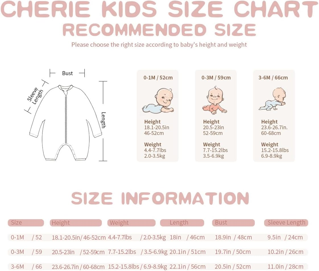 100% Organic Cotton Soft Newborn Baby Romper for Boys and Girls Unisex, Long Sleeve, 0-6 Months image number 2