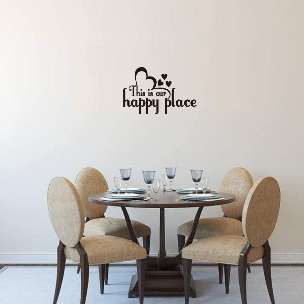 This Is Our Happy Place Family Wall Decal Love Quote Vinyl Lettering Home Decor image number 4