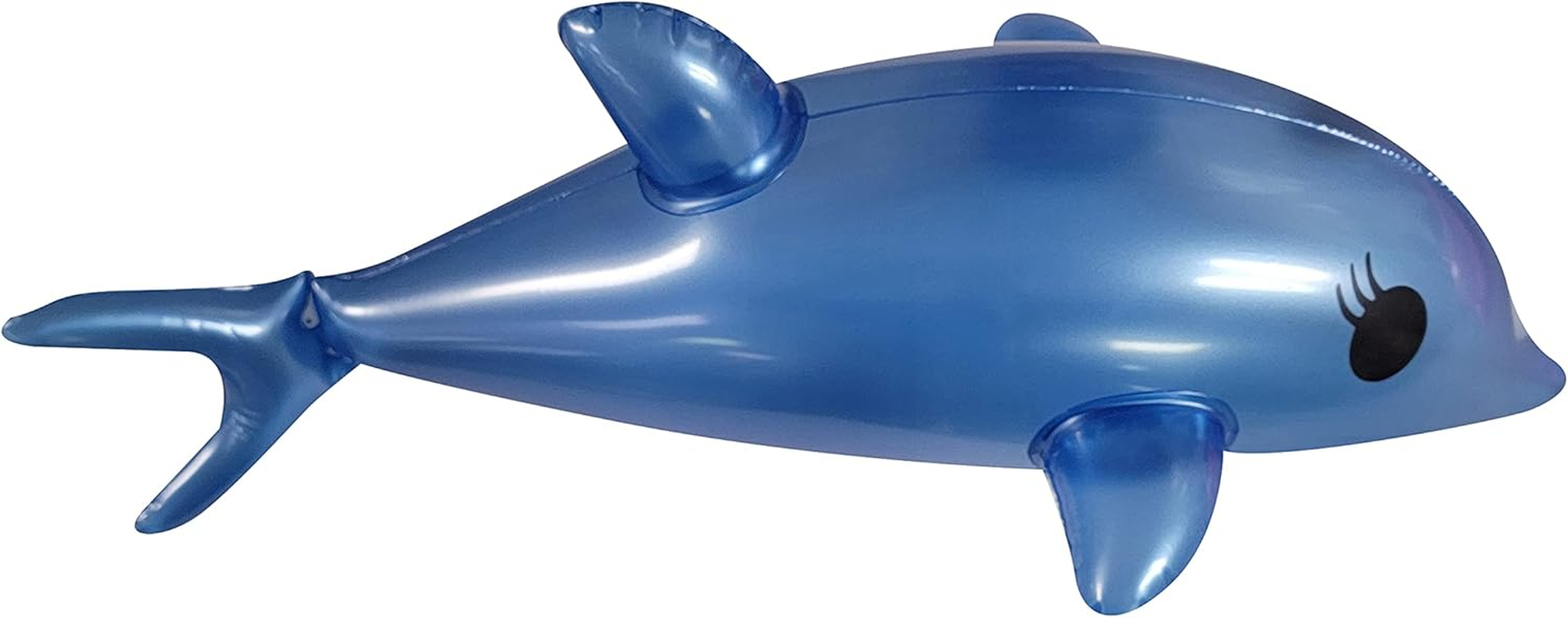 Blue and Pink Pearlized 22" Dolphin Inflatable Pool Toy (Set of 2) Inflate Beach Poolside Aquatic Sea Inflates (3 Sets - 3 Blue + 3 Pink) image number 5