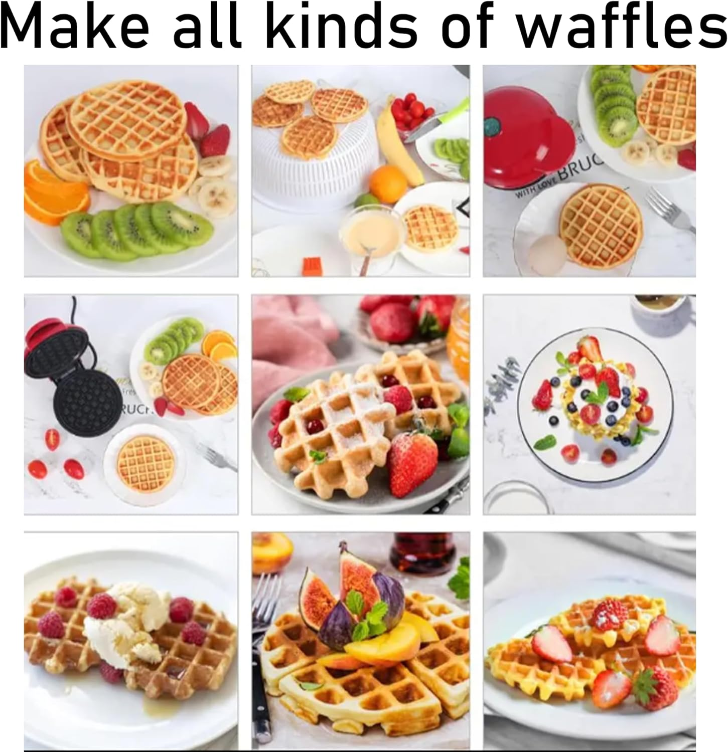 Mini Waffle Maker Classic: Versatile Nonstick Breakfast & Panini Machine - Compact, Lightweight & Stylish Kitchen Appliance