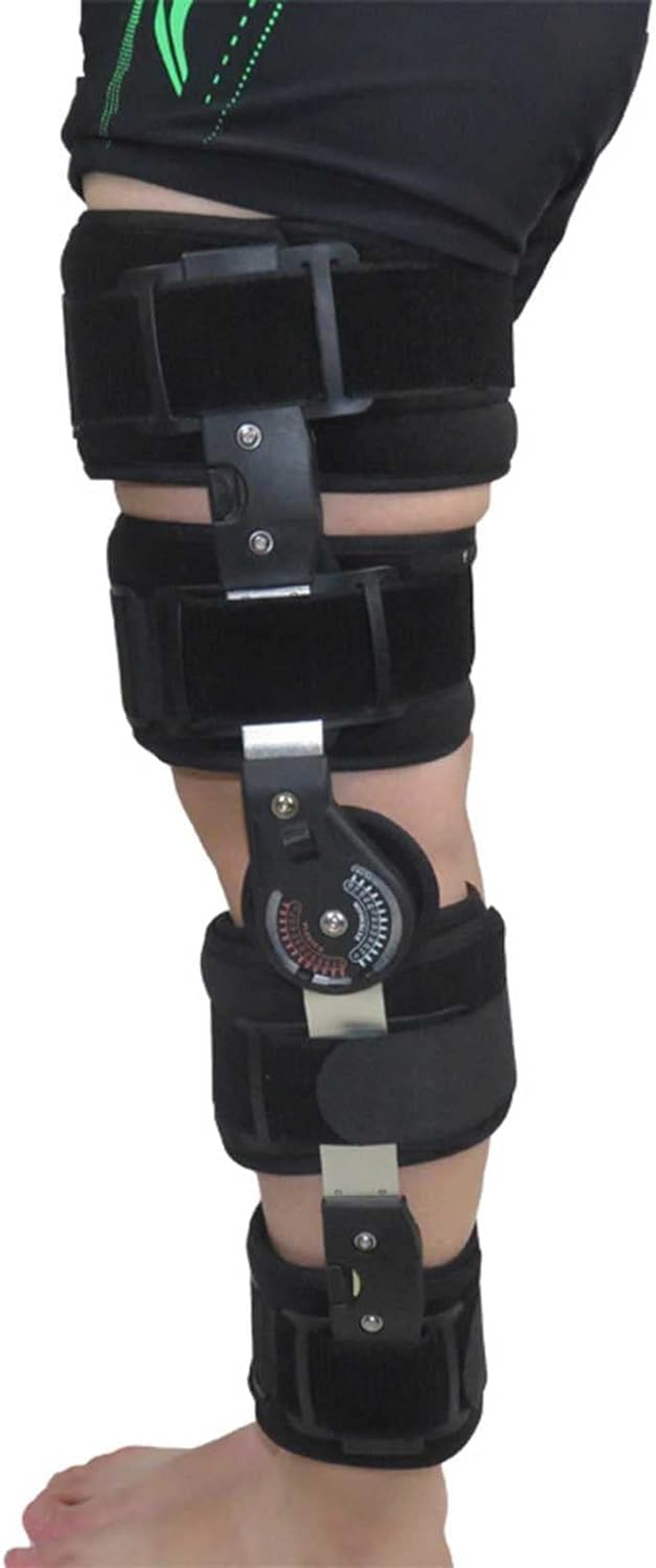 Hinged Knee Brace Hinged Immobilizer for Acl,Mcl and Pcl Injury ROM Knee Brace for Women and Men Fits Right or Left Leg image number 1