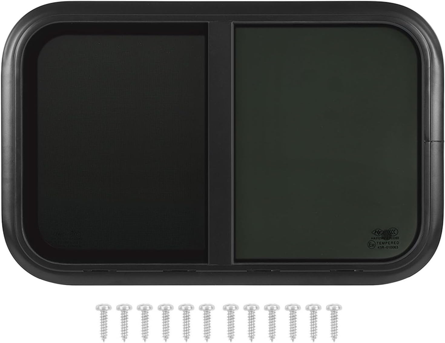 RV Sliding Window Tempered Glass Seal L800 H450Mm Motorhome Window Aluminum Alloy Frame Motorhome Thermal Insulation (For Wall Thickness: 31 to 36Mm) image number 5