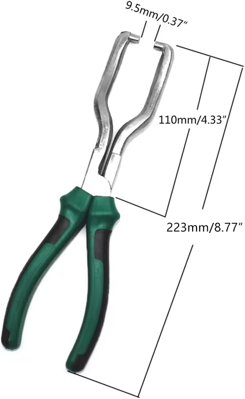 AIMALL Car Repair Tool Special Petrol Fuel Line Pliers Filter Hose Release Disconnect (8.77 Inches) - Green image number 2