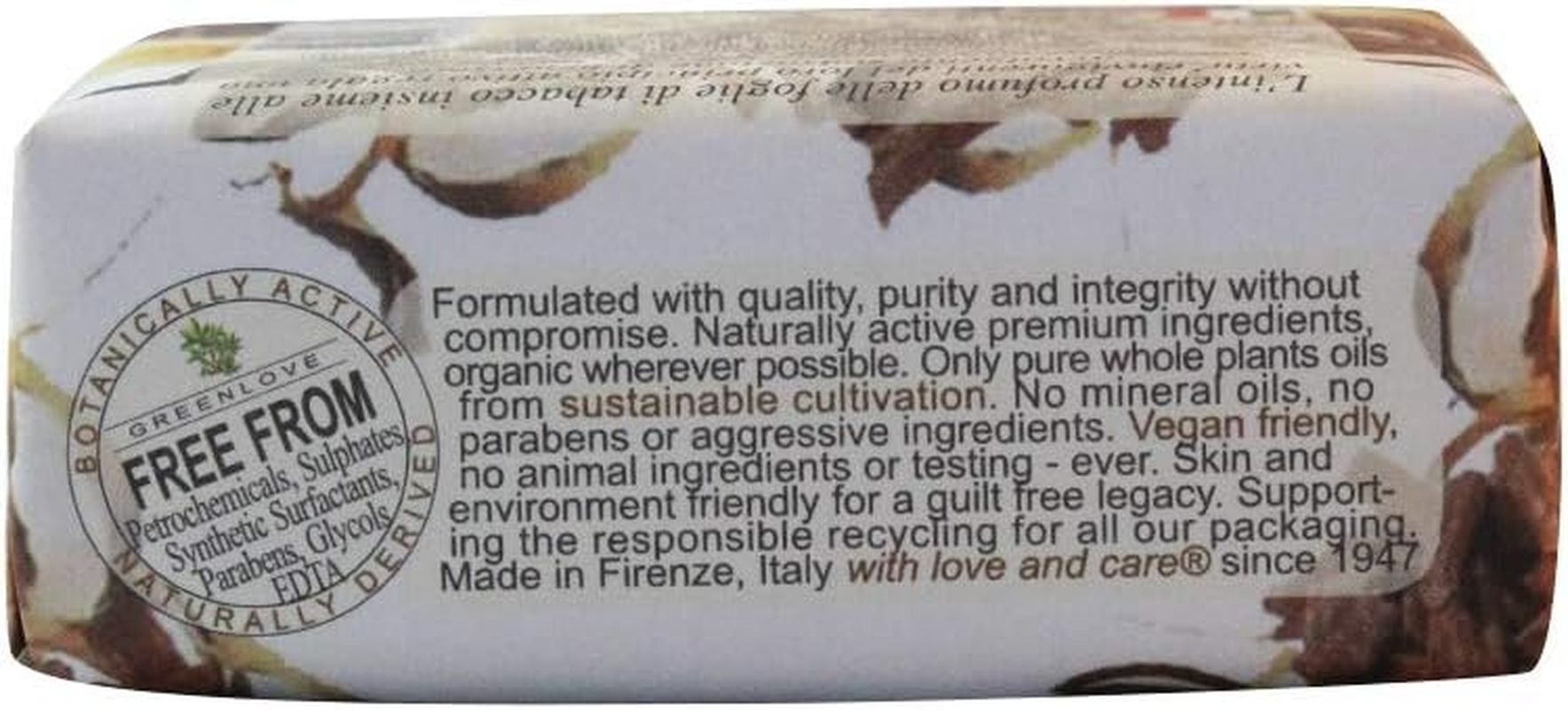 Nesti Dante Marsiglia Toscano Triple Milled Vegetal Soap - Tabacco Italiano 200G/7Oz image number 3