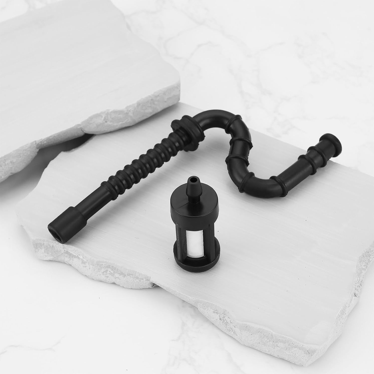 1 Set of Gas Fuel Line Hose Pipe Combo Kit with Fuel Filter Compatible with Stihl 028 029 034 036 039 MS290 MS340 MS390 Chainsaw Black image number 4