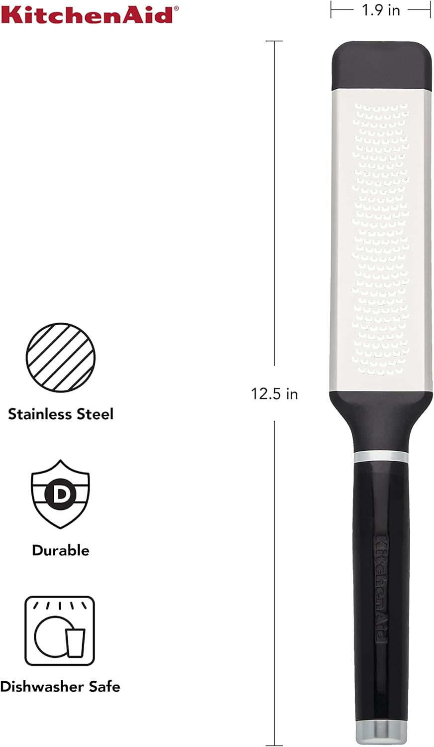 Kitchenaid KE321OHOBA Classic Etched Fine Grater, One Size, Black 2 image number 3