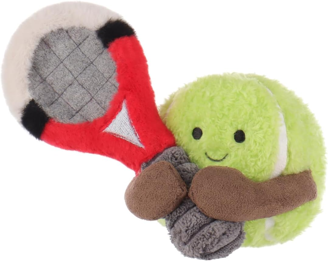 Apricot Lamb Happy Tennis Stuffed Animals for Kids, Soft Cute Plush Toys for Baby Girl and Boy, 4.8 Inches image number 2