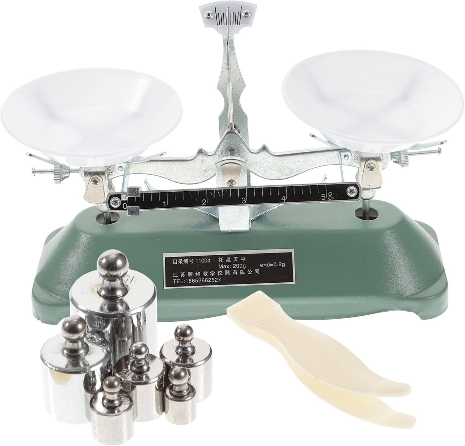 Triple Beam Balance Scale with Weights and Tweezers, 200G/0.2G Precision, Aluminum Alloy, for Kids Science Experiments, Classroom Teaching Tool, Multi-Color image number 6