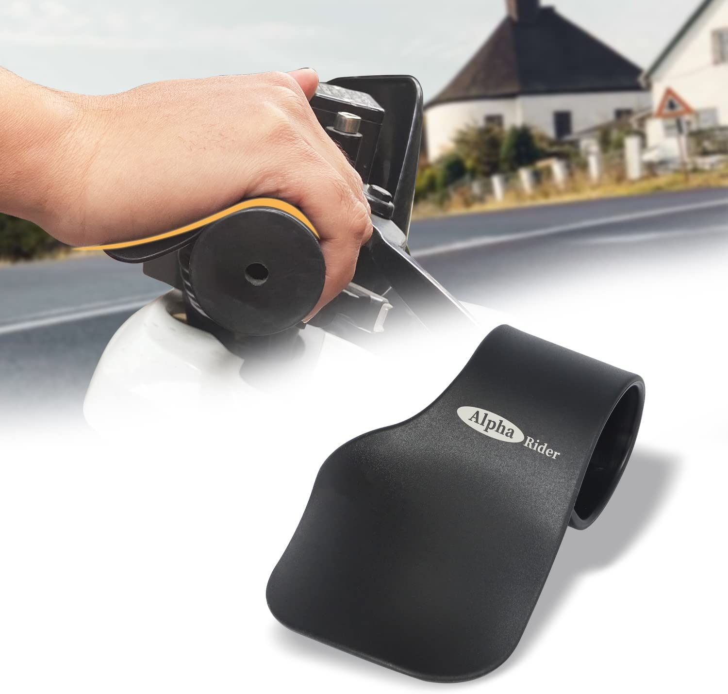 Alpha Rider Universal 22MM Black Throttle Mounted Motorcycle Cruise Assist Oil Control for Aprilia BMW Bimota Ducati Honda Kawasaki Suzuki Triumph Yamaha Street Bike Sport off Road Scooter Naked ATV image number 3