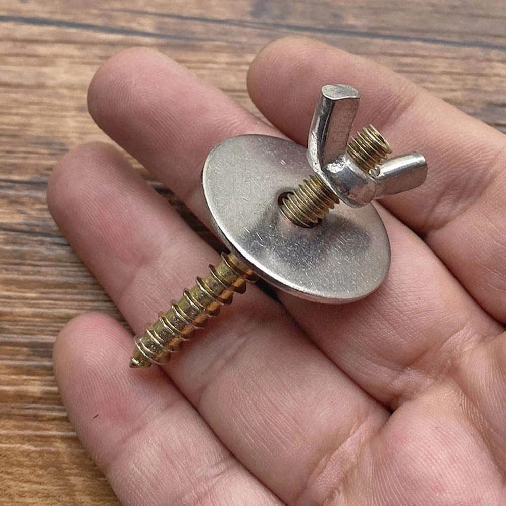 VANZACK 12 Sets Bird Cage Screws Bird Perch Screws Bird Stand Platform Accessories for Building Bird Perch Stand, Hamster Platform Connecting and Fixing to Pet Cage image number 2