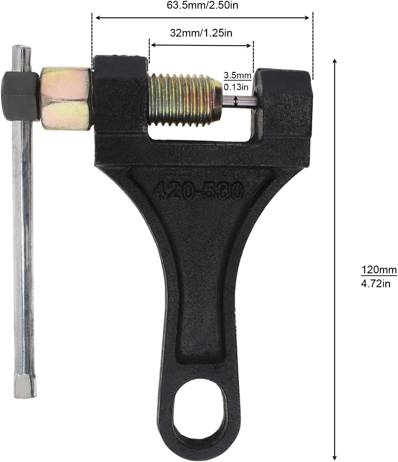 Windance Chain Breaker #420-530 Link Removal Tool for Dirt Pit Bike ATV Quad Go Kart Scooter Motorcycle Bicycle Chain Break # 420 428 520 525 528 530 image number 3