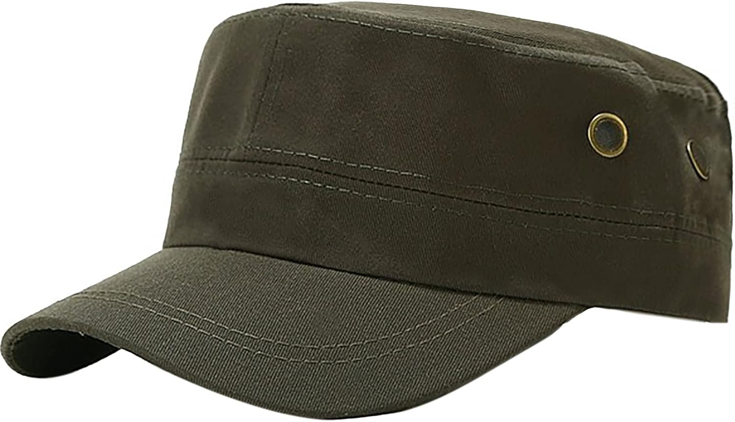 XYIYI Unisex Cotton Basic Cadet Army Cap Everyday Military Style Hat - Camo1 image number 4