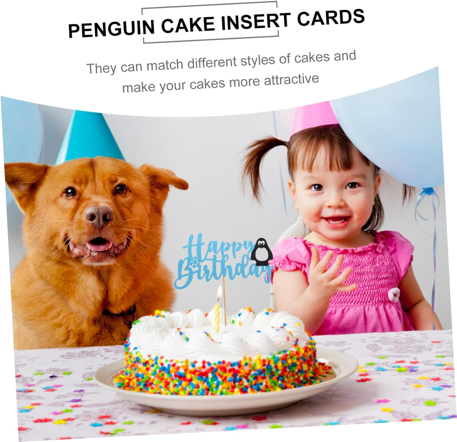 Add Style to Your Party 2Pcs Cake Picks Photo Props and Dessert Toppers