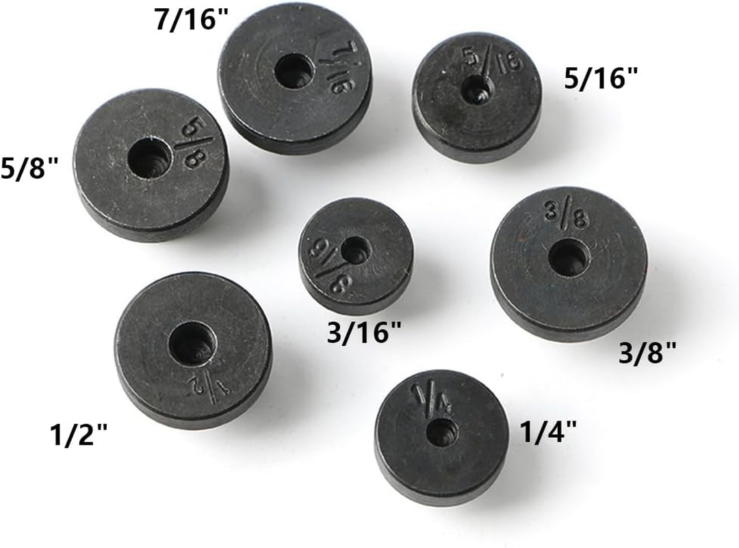 Maizoon Flaring Tools Set 7-Hole Bar 9Pcs Double Flaring for Copper Aluminum Soft Steel Brake Line and Brass Tubing with Storage Case for 3/16",1/4",5/16",3/8",7/16",1/2",5/8" O.D. Tubing Blue