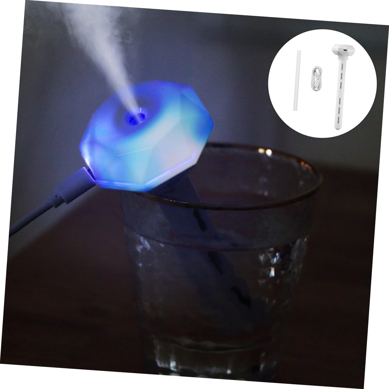 Homoyoyo 1Set USB Donut Humidifier Bar for Home and Office Capacity Aromatherapy Diffuser Humidifying Device for Bedroom Elegant Design image number 5