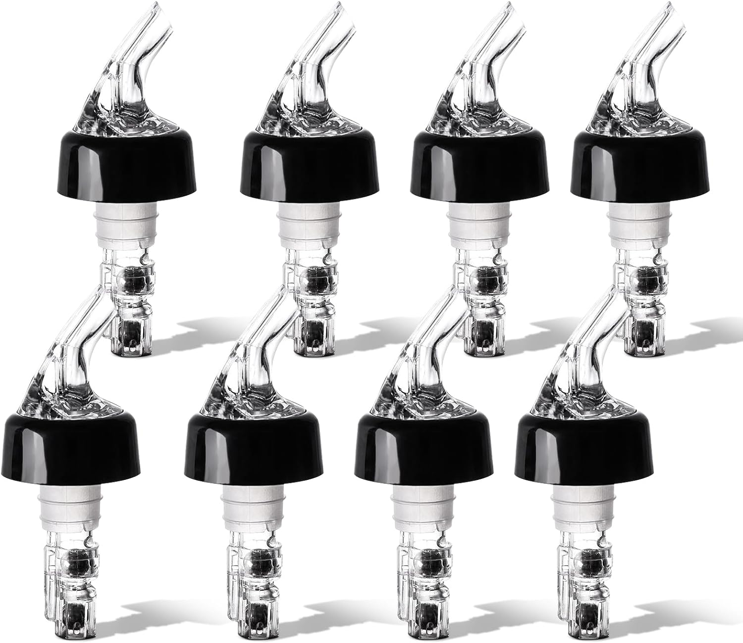 8 Pack Automatic Measured Bottle Pourer 30Ml/1Oz, Measured Wine Pourer Liquor Pour Spout for Liquor Bottles Alcohol Wine Bottles image number 6