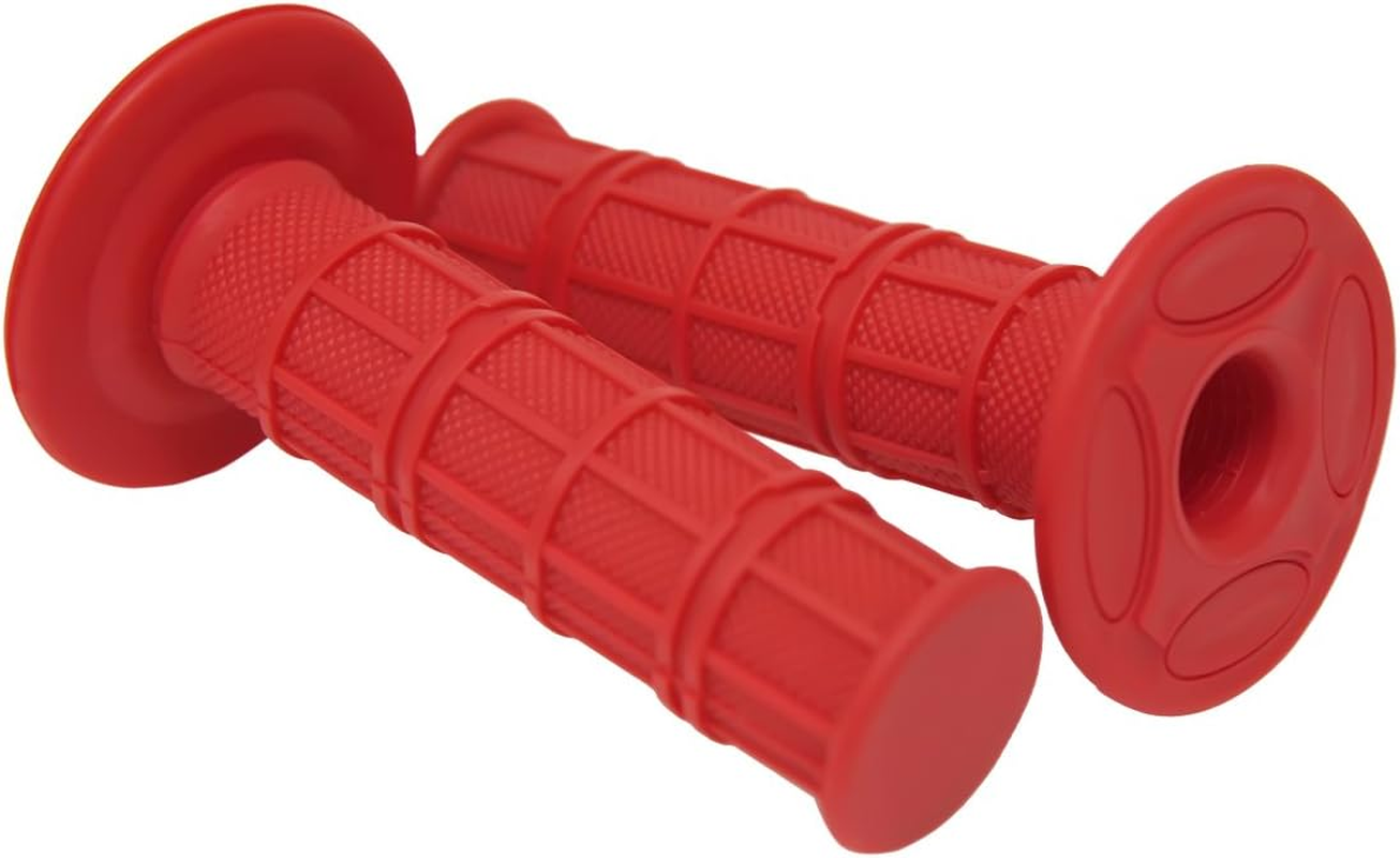 7/8 Practical Motorcycle Hand Grips Dirt Bike Motocross Gel Handlebar 2Pc- Red image number 6