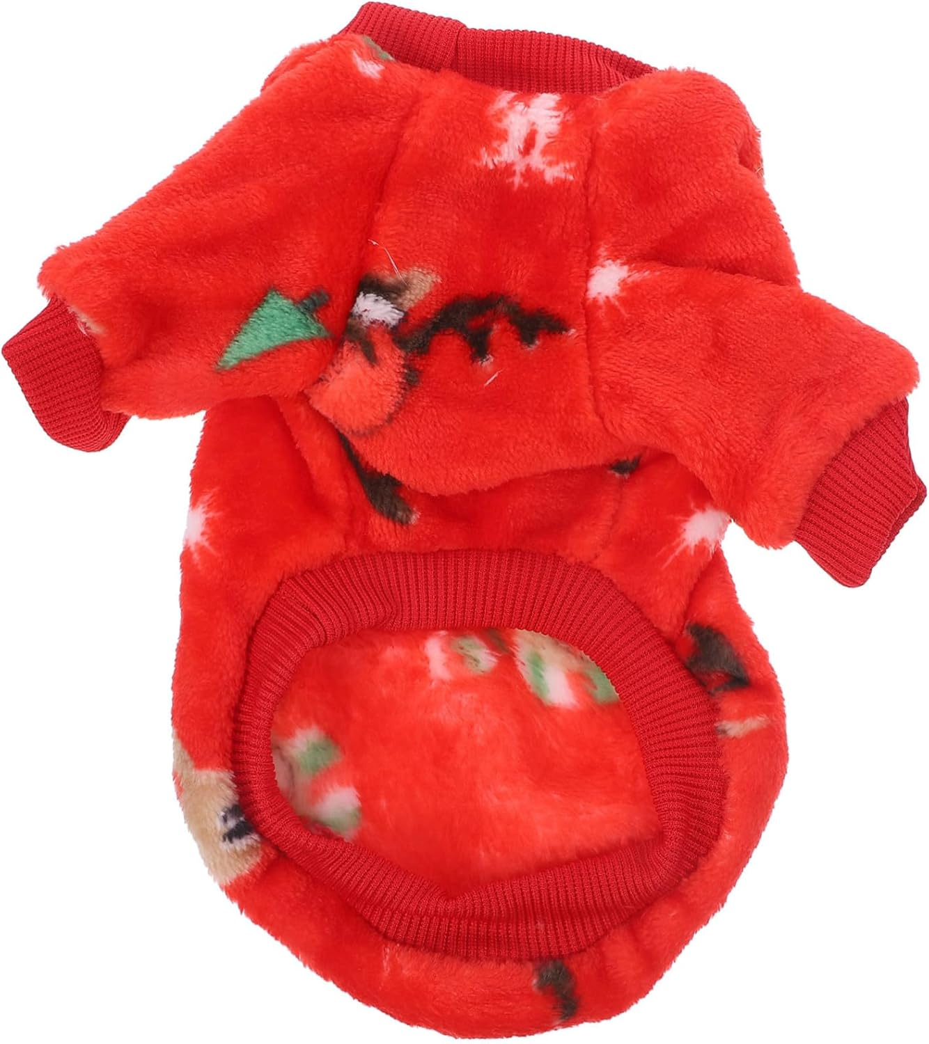 SUPVOX Pet Deer Head Clothing Christmas Puppy Costume Comfortable Xmas Dogs Costume Skin-Friendly Winter Dog Clothing for Christmas Party Warm Puppy Clothes for Warm Coats image number 4