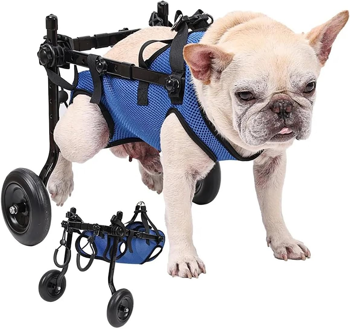 Portable Pet Wheelchair for Disabled Dogs Adjustable Dog Wheelchair for Back Legs Mobility Aids for Disabled Pets Dog Leg Brace and Hip Support (XS) image number 1