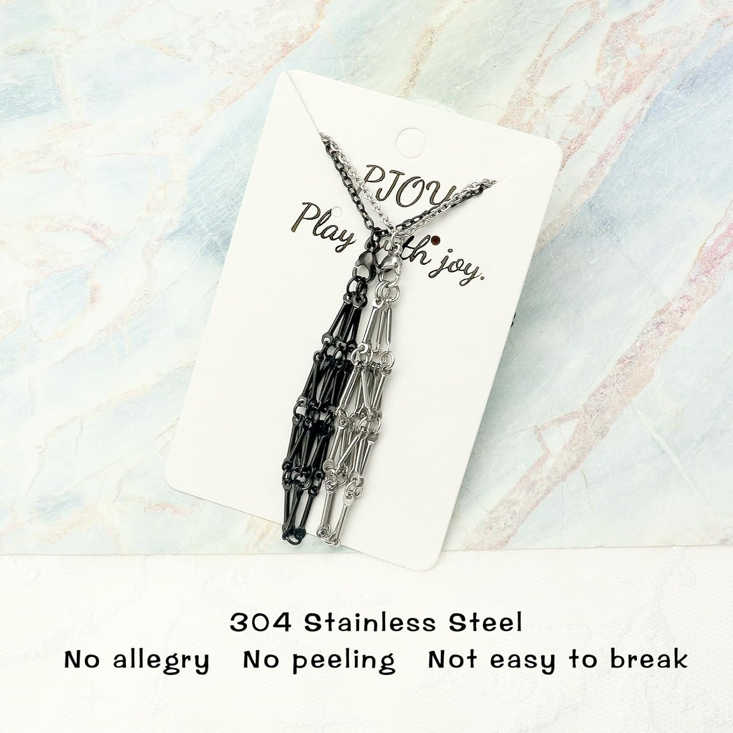 PJOY DND Dice with Necklace Cage Interchangeable D20 for Dungeons and Dragons Gamers - Stainless Steel Gifts image number 3