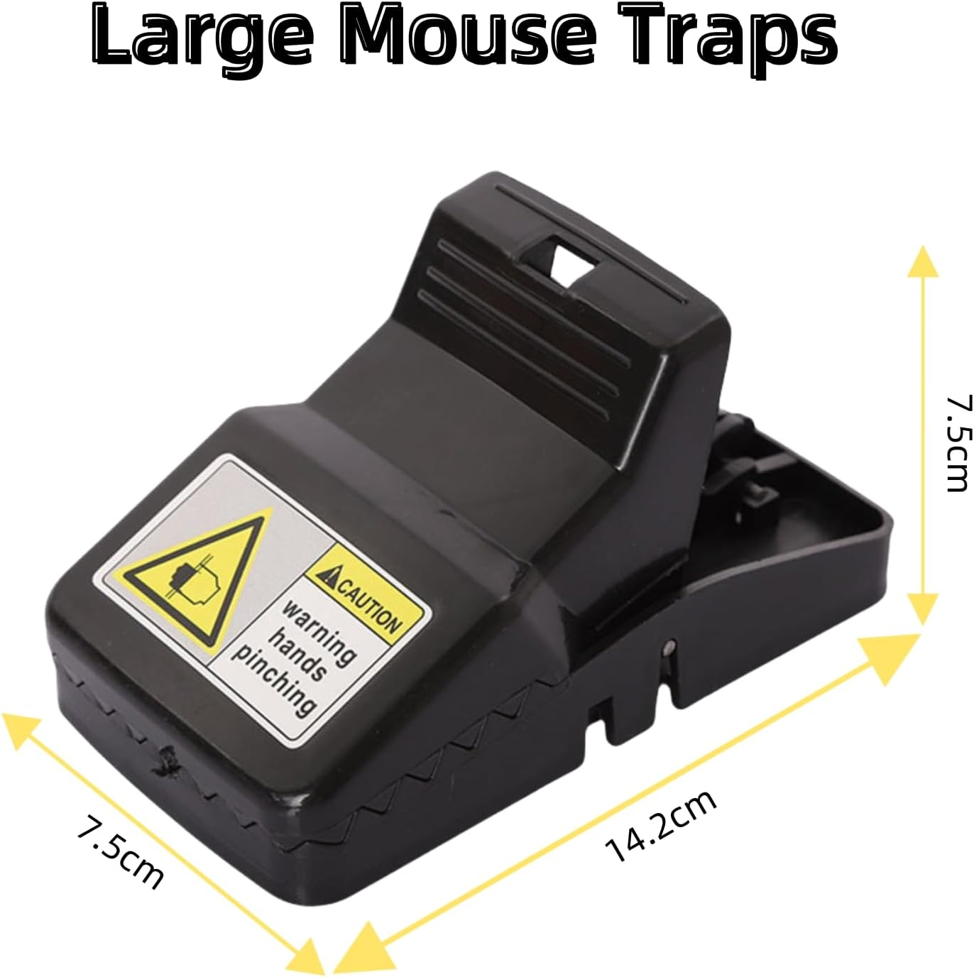 Large Mouse Traps, Rat Traps for House Indoor Outdoor,Mouse Rat Chipmunk, Easy to Set and Reusable,Safe for Family, 6 PCS(5.6&times;3.1 In image number 2