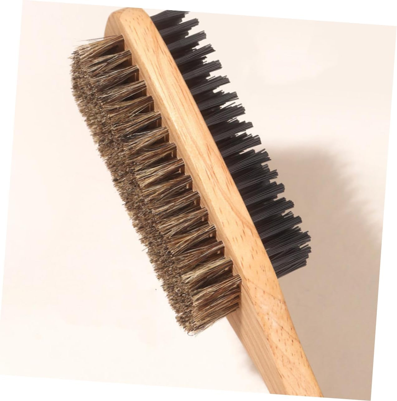 2Pcs Boar Bristle Hair Brushes Large and Small Double-Sided Styling Hair Brush for Men and Women and Cleaning image number 2