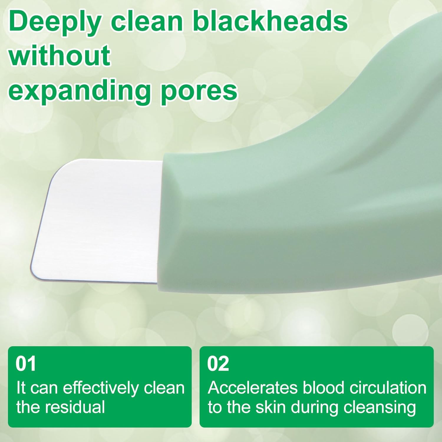 ANCIRS Blackhead Remover Tools, Silicone Face Scraper, Mild Safe Skin Spatula, Deep Clean Face Scraper, Nose Blackhead Remover for Men and Women (1Pcs)