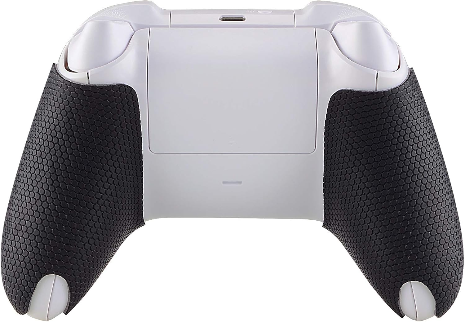 Extremerate Playvital Anti-Skid Sweat-Absorbent Controller Grip for Xbox Series X/S Controller, Professional Textured Soft Rubber Pads Handle Grips for Xbox Series X/S Controller - Black Honeycomb Texture image number 3