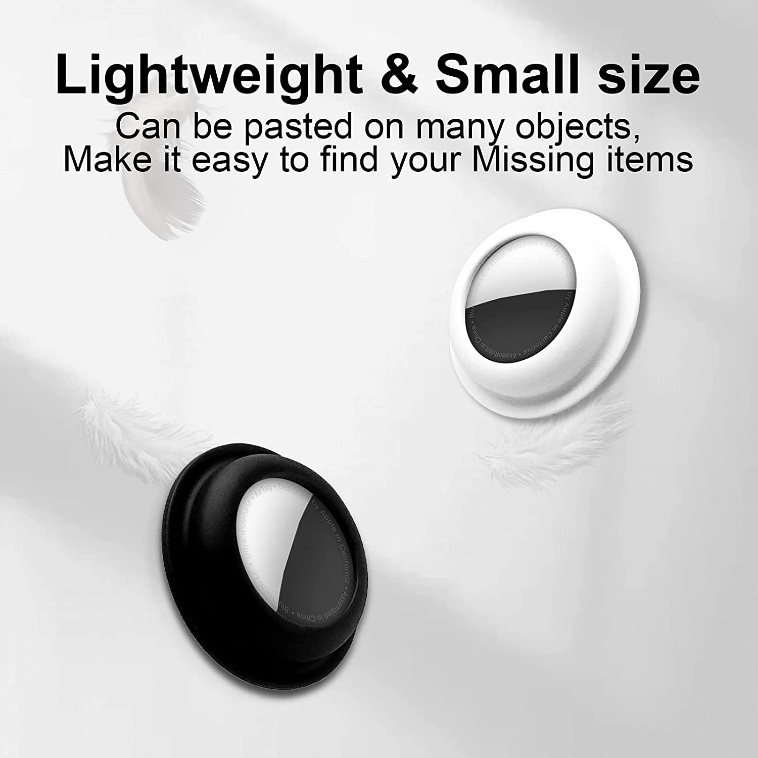 Aimtel Case Compatible with Apple Airtags Case Holder Cover Airtag Sticker Stick on Adhesive Mount Silicone for Bike Bicycle Car Pet Dog Collar 4 Pack image number 2