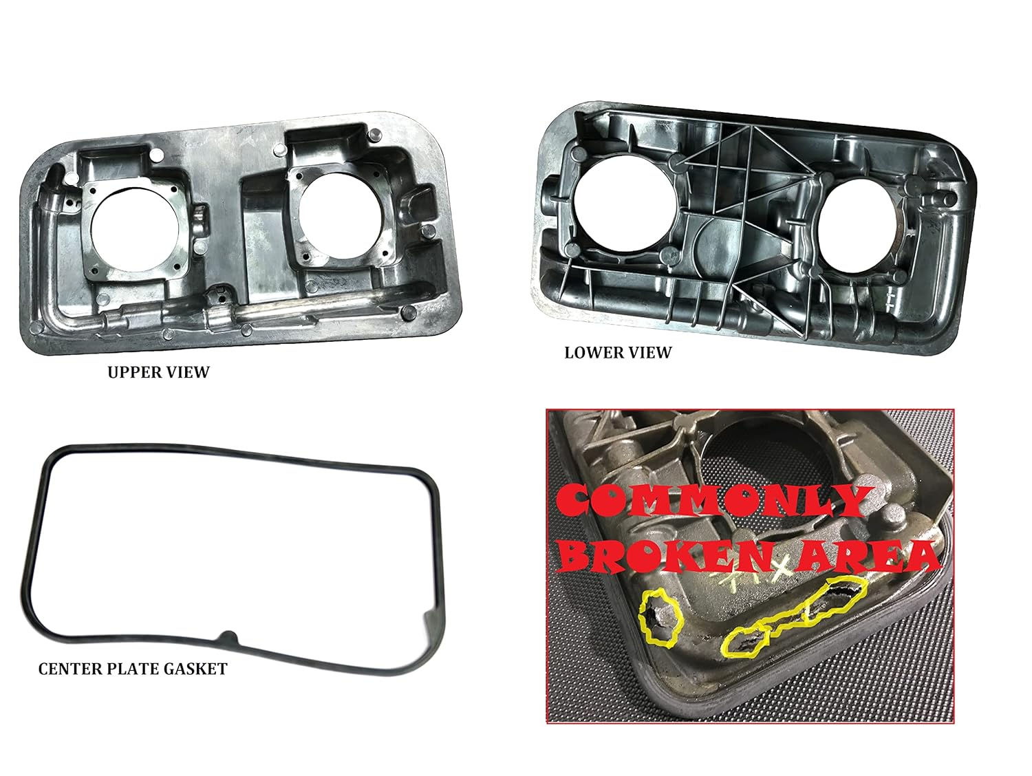 ADVANCE IGNITION Intake Manifold Center Plate Gasket Kit Compatible with Mercedes Benz 05-12 C63 AMG CL63 AMG CLK63 AMG CLS 63 AMG E63 AMG ML63 AMG R63 AMG SL63 AMG image number 5