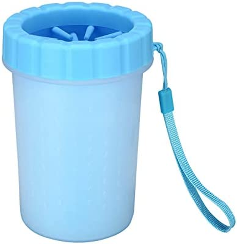 Dog Paw Cleaner Dog Paw Washer Cup, 1PC Dog Paw Cleaner Cup with Brush & Lanyard - Silicone Pet Paw Washer for Dogs, Portable Paw Cleaning Cup with Massage Bristles for Mud Dirt Remova image number 3