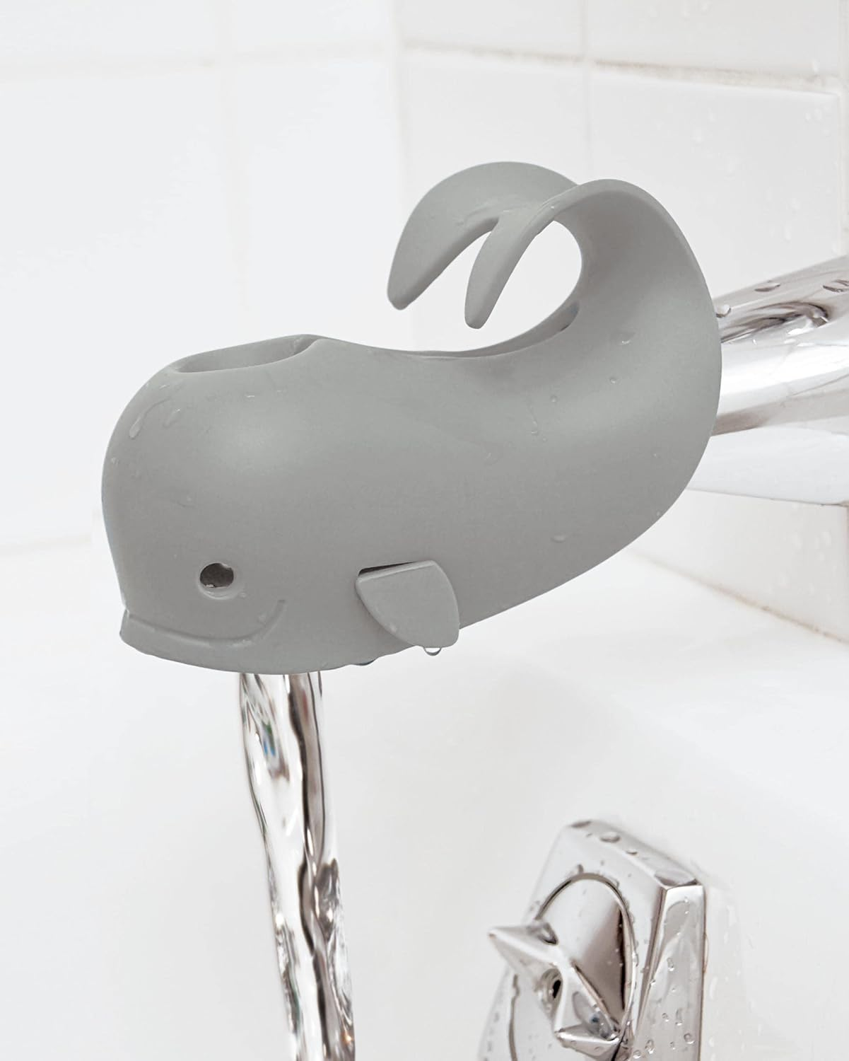 Skip Hop Baby Bath Spout Cover, Universal Fit, Moby, Grey