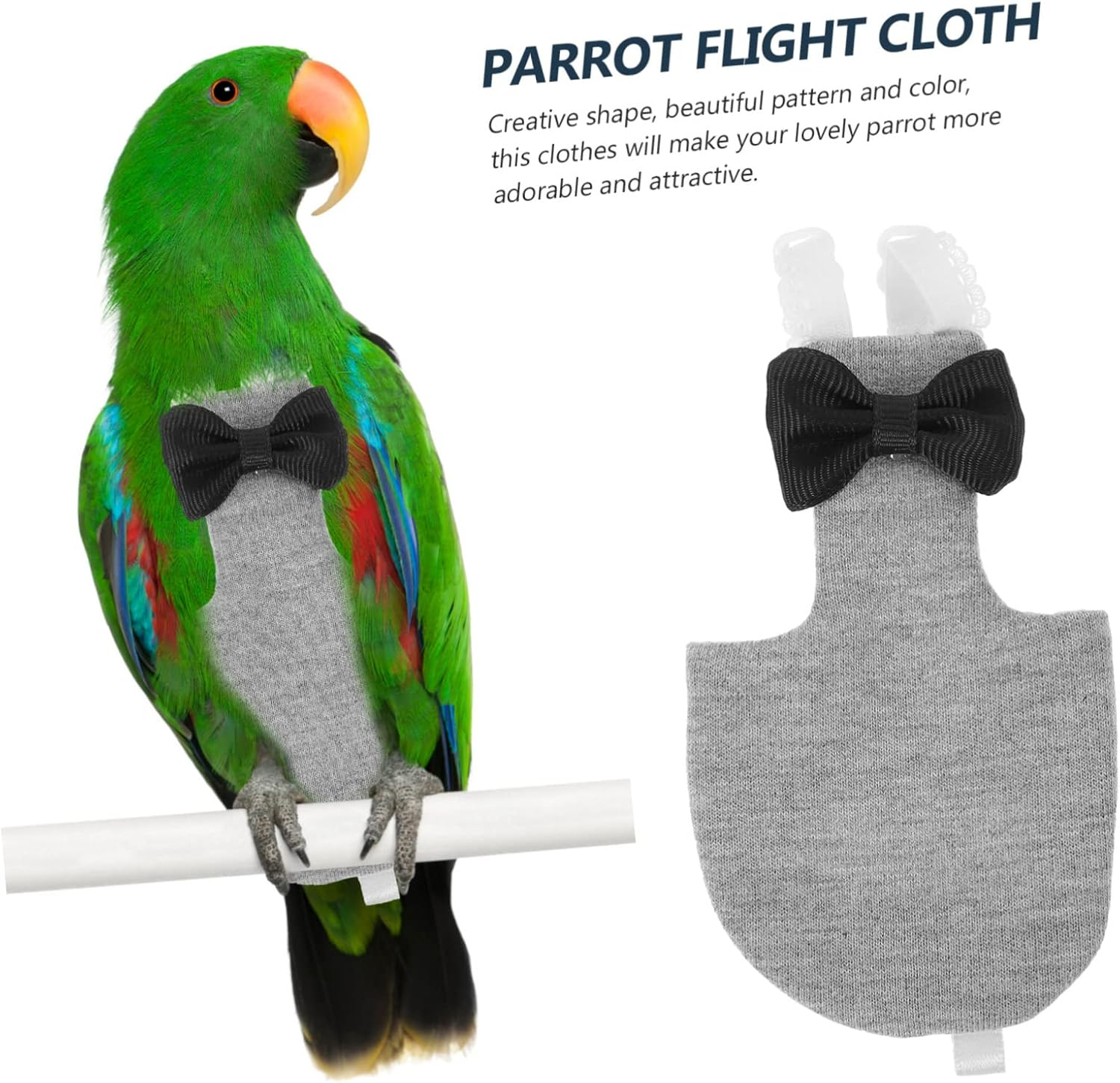 Parrot Nappy Pant Washable Bird Diaper Bird Cosplay Clothing Parrot Flight Suit Comfortable Bird Costume image number 1