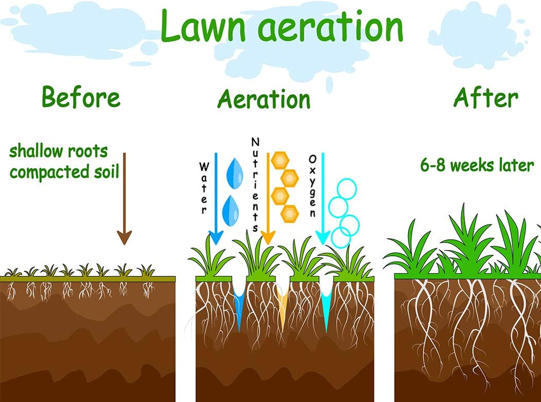 Lawn Aerator Roller Scarifier Rolling Steel Spike Tool Rolling Steel Spike Tool for Garden, Yard, Farm Grass, Suitable for Aerator Roller Scarifier, with 27 Galvanized Spikes image number 4