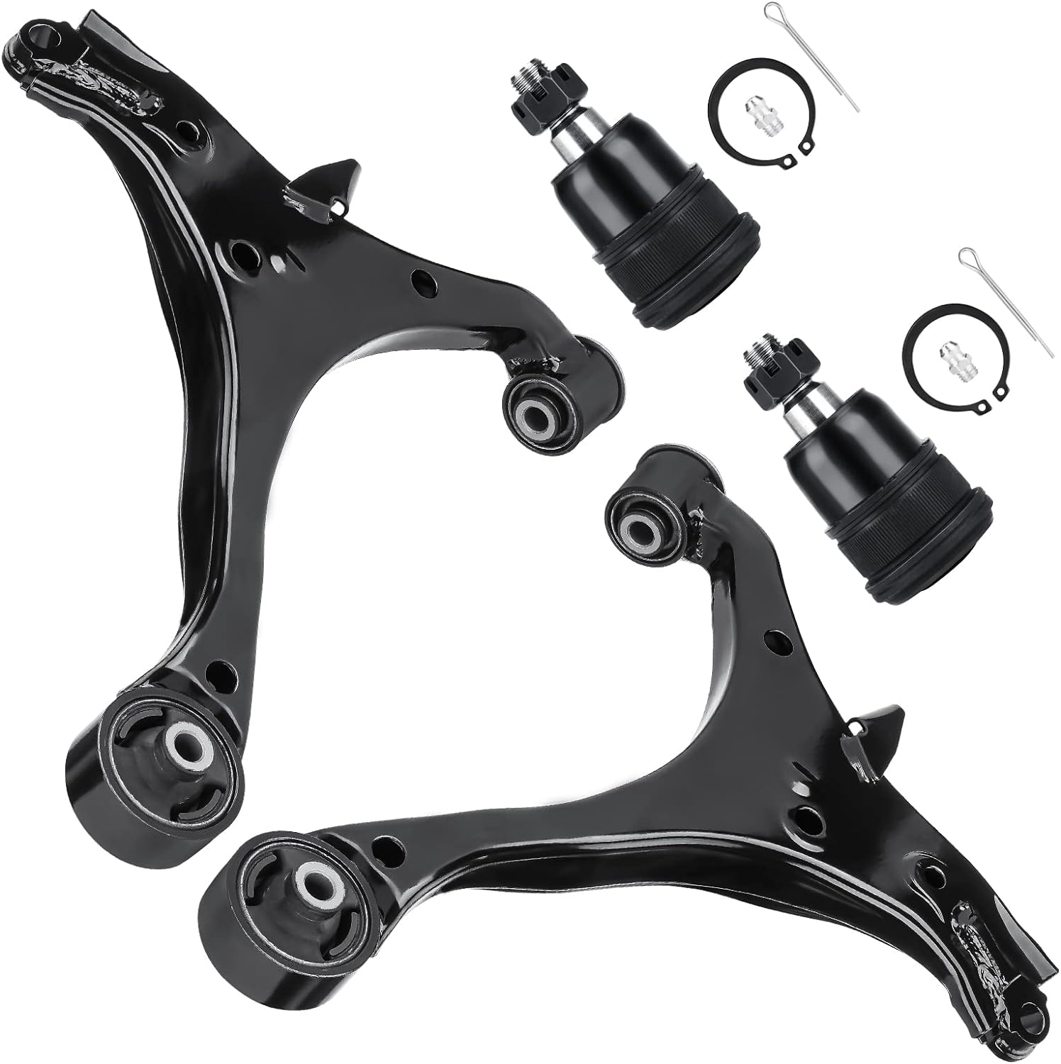 4PCS Front Lower Control Arm & Ball Joint for Honda Civic 01-05 Sedan Coupe, Acura EL 2001-2005 All Models, Suspension Kit K640287 K640288 K90332 image number 5