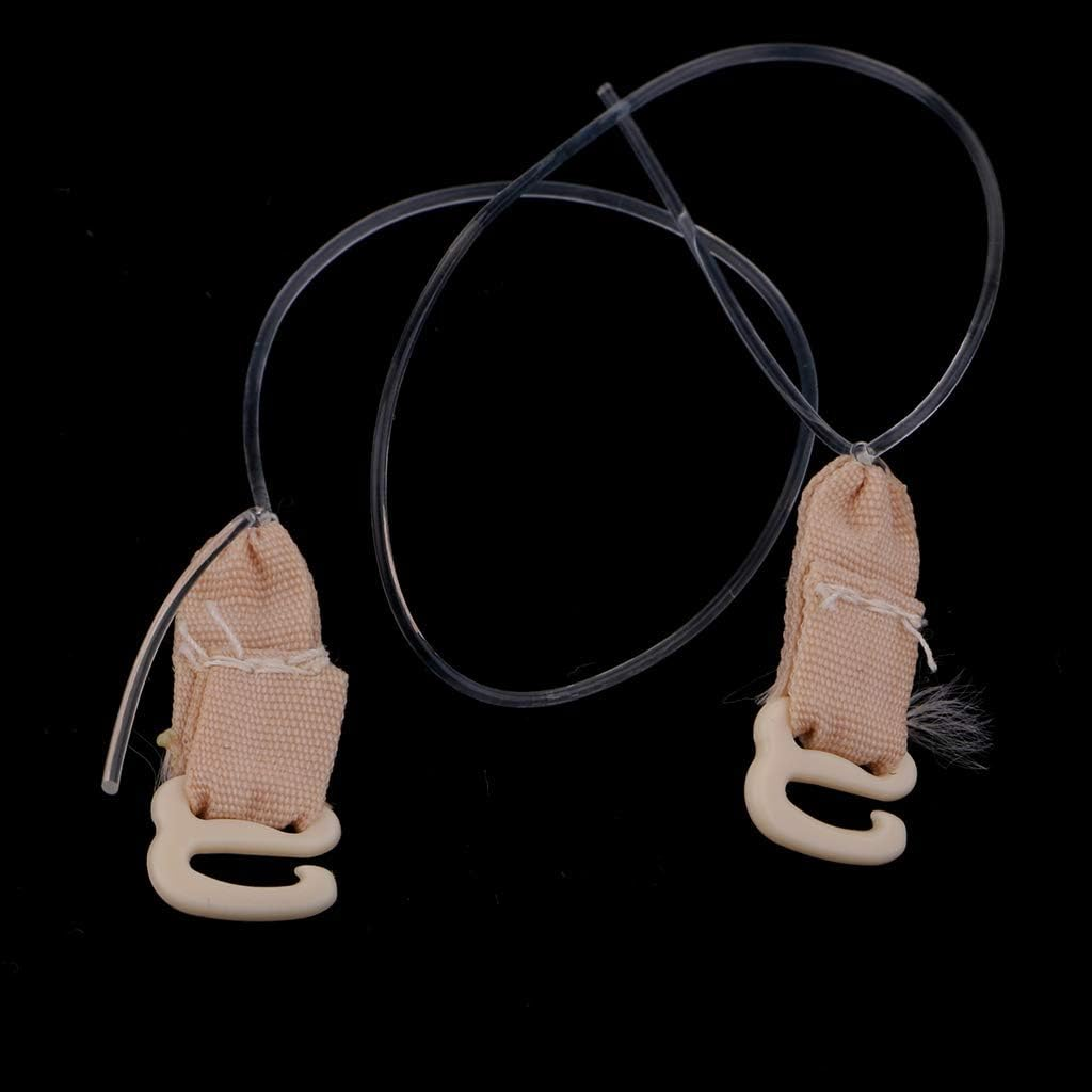 Zalati Hair Extensions Hook, 4 Pairs Fish Line with Hook for Hairpieces String - XS, S, M, L image number 2