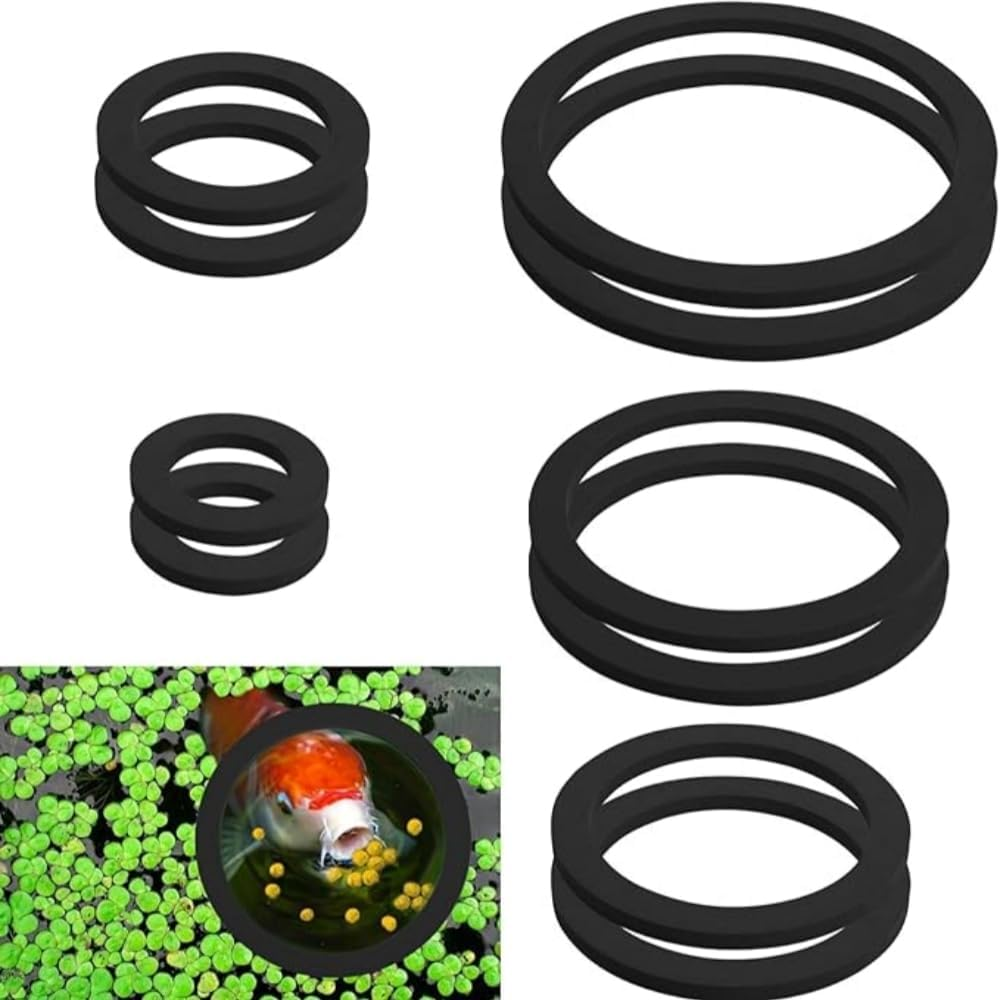 10Pcs Fish Feeding Rings, Lightweight Fish Tank Ring, Reusable Aquarium Floating Plant Corral, Floating Plant Corral for Turtles, Goldfish, Peacockfish Etc. image number 3