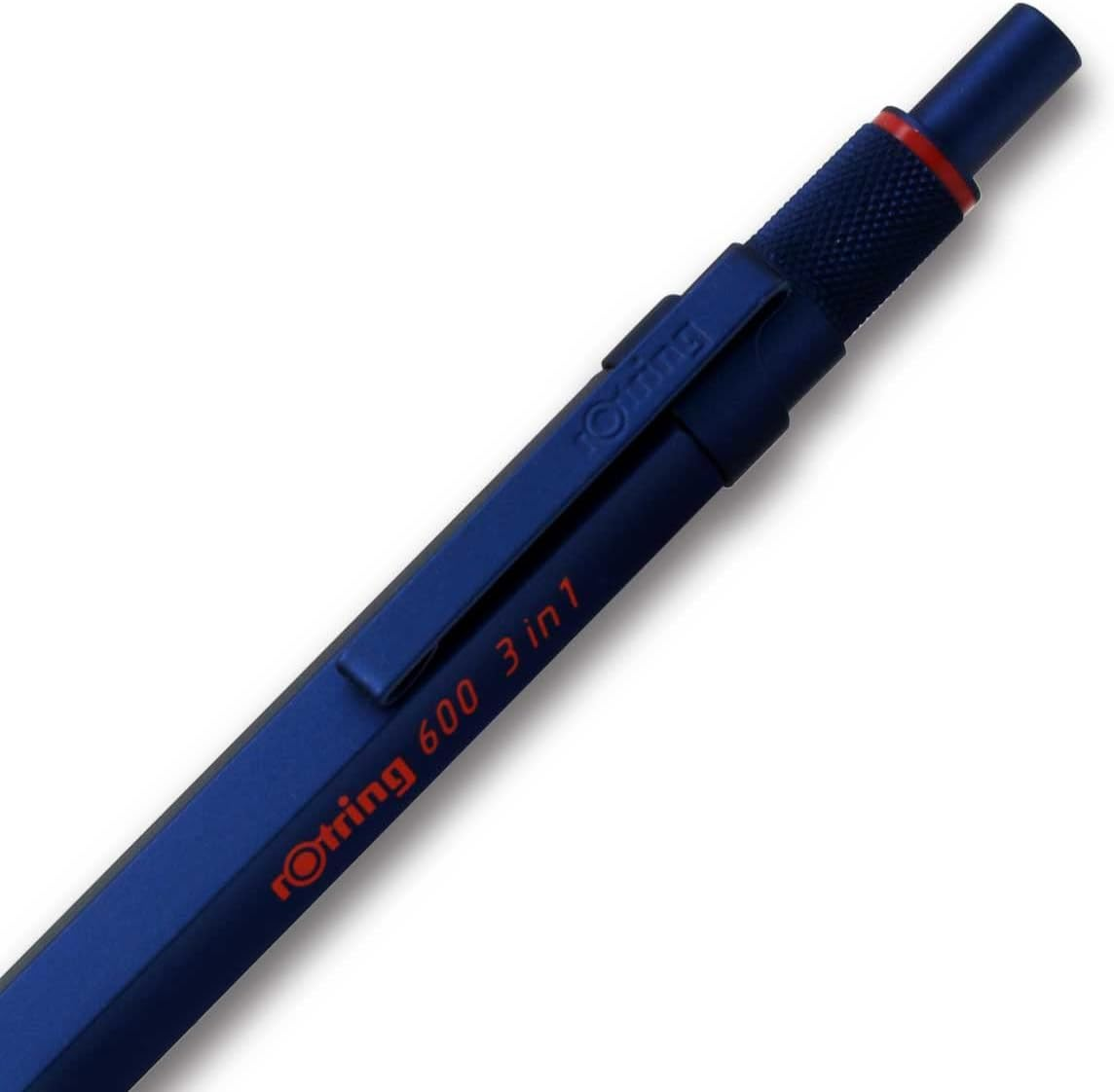 Rotring Rottling Multi-Pen, Iron Blue, 600, 3-In-1, 2159367 Mechanical Pencil, Premium Writing Tool, Stationery, Made in Germany, Drafting Pen, Professional Ballpoint Pen image number 3