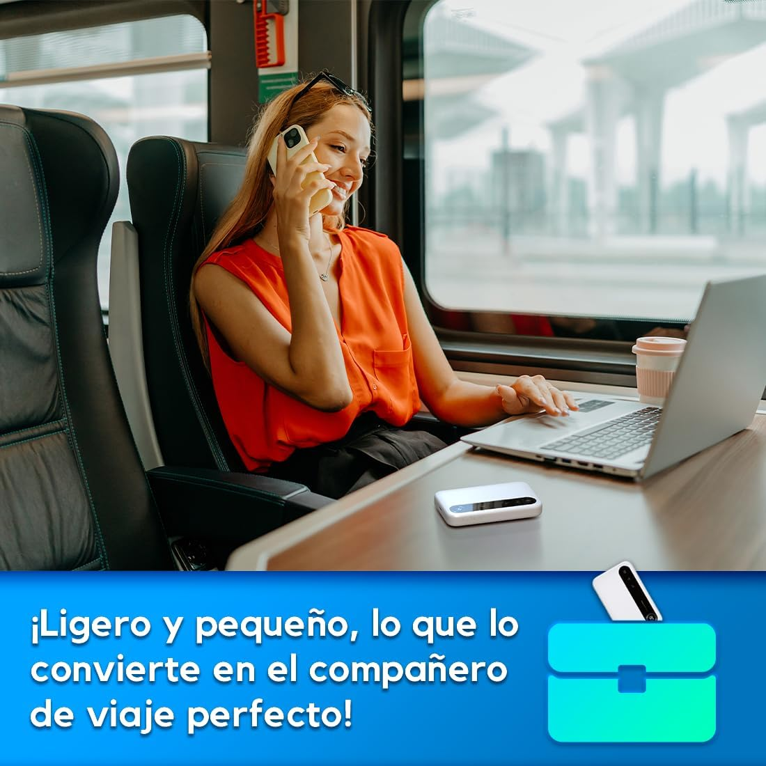 ZTE U50 Portable Wifi Access Point 5G with SIM Slot, Unlocked SIM Slot, Cost-Effective for 32 Home/Business Devices, 5G and 4G+, AX1800 Wifi 6, up to 32 Devices image number 3