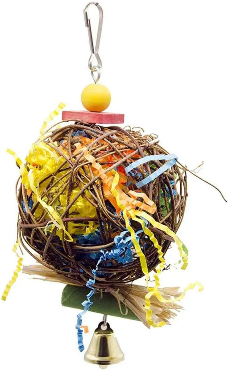 2 Pcs Bird Chewing and Foraging Toys - Parrot Cage Hanging Toy for Budgies Parakeet image number 2