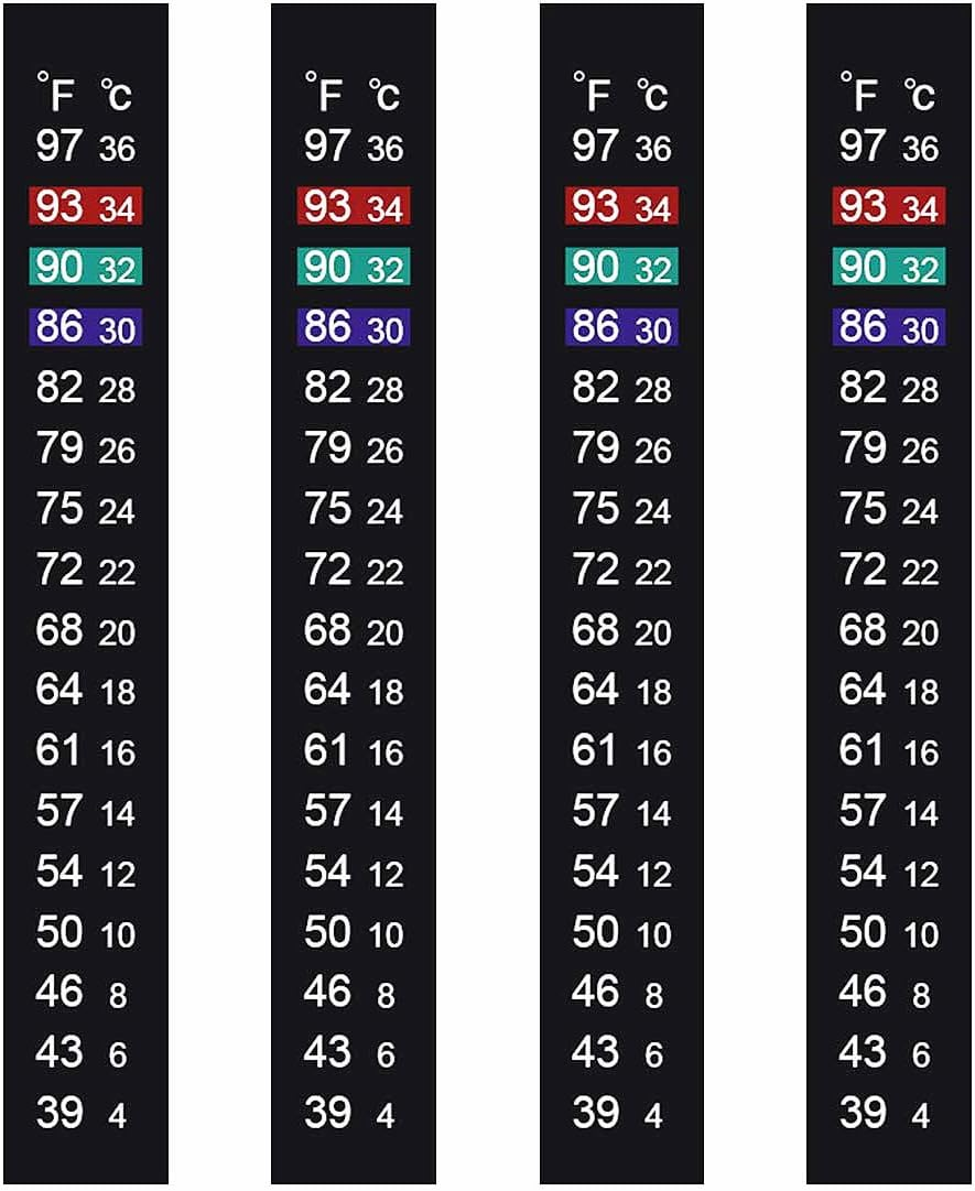 Brewing Thermometer Strip, Aquarium Thermometer Sticker, 39℉ to 97℉ & 4℃ to 36℃ (4PCS) image number 4