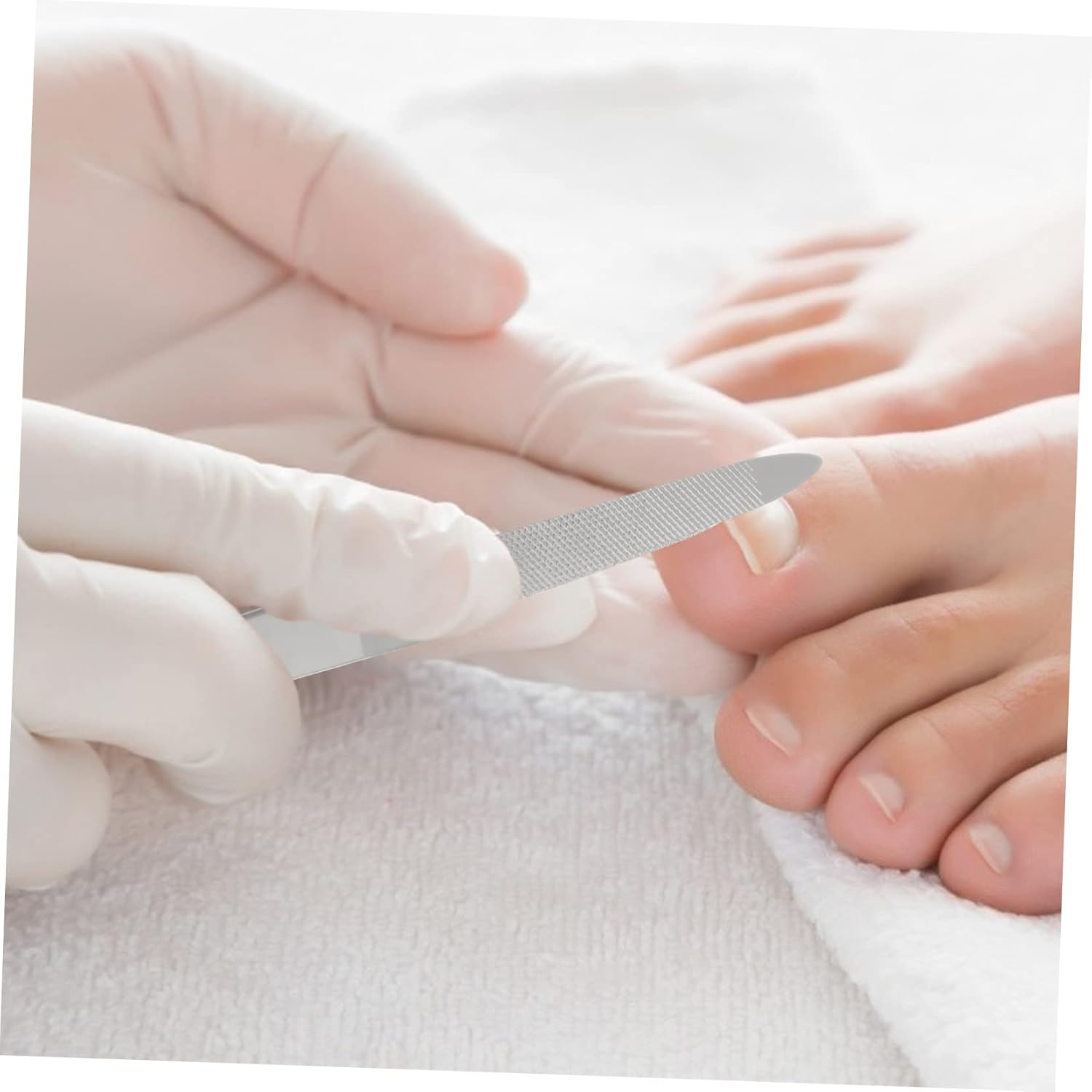 VICASKY 6Pcs Foldable Stainless Steel Nail Files and Nail Scissors Set Compact Manicure Tools for and Travel Use image number 5