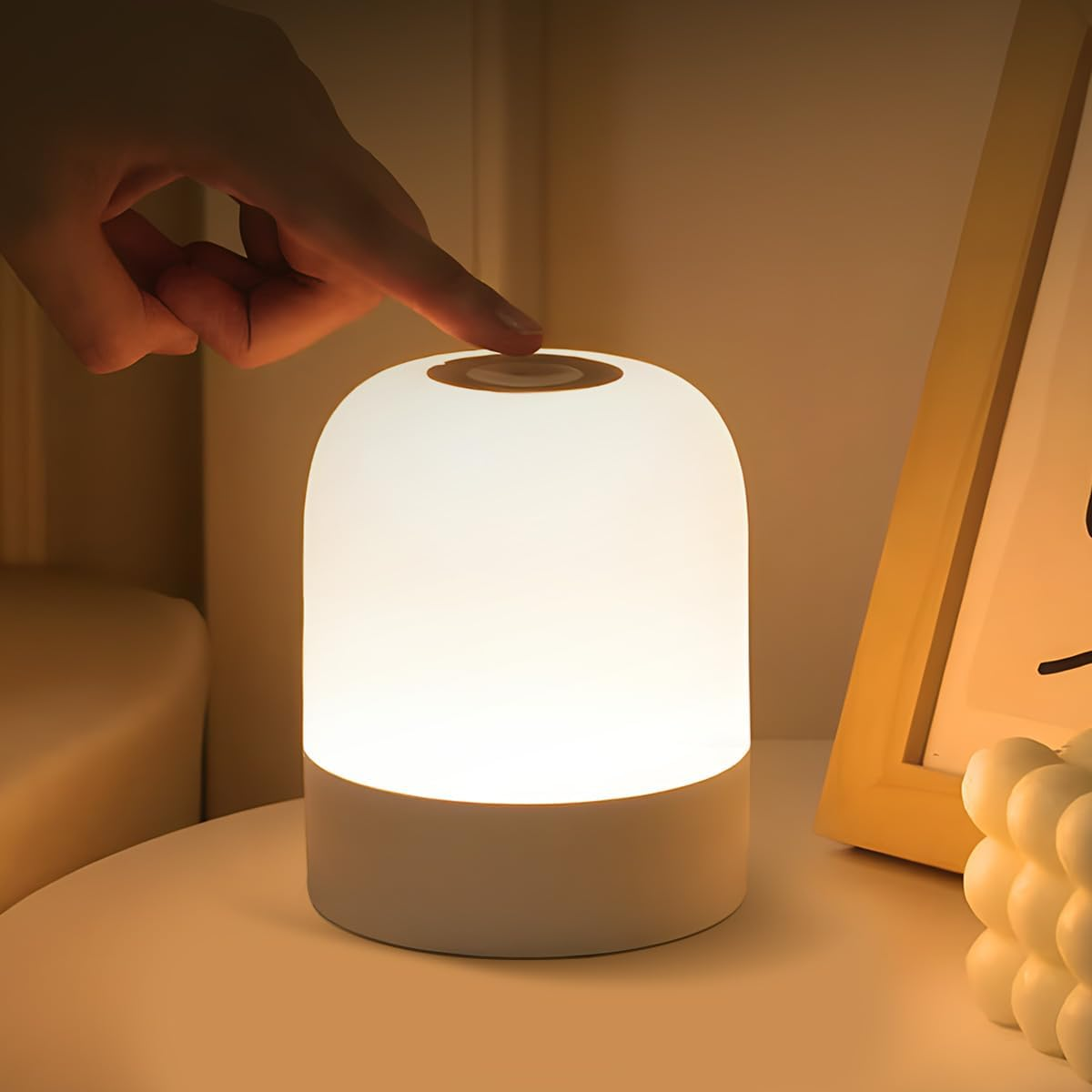 Baby Night Light for Kids 3 Lighting Modes Touch Light USB Rechargeable Lamp Portable Light for Bedroom