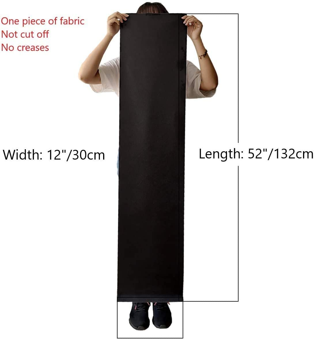 30Cm X 132Cm Faux Leather Roll for Bows Earrings Handbag Wallet Sewing Craft Making, Repair Decorate Leather Chair Sofa,Classic Black